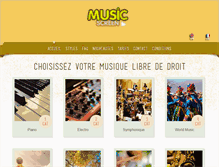 Tablet Screenshot of musicscreen.be